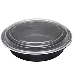 16 OZ BLACK CONTAINER WITH LID
