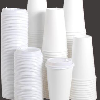 16 OZ COFFEE CUPWLID 10 Pcs