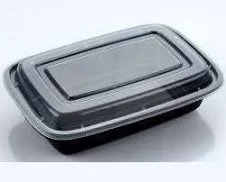 24 OZ RECTANGULAR CONTAINER WITH LID