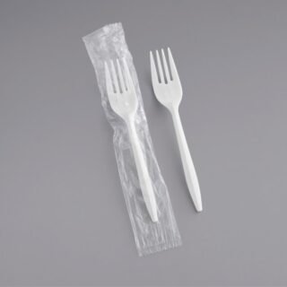 WRAPPED MED WEIGHT PLASTIC FORK 1000 CT $16.80
