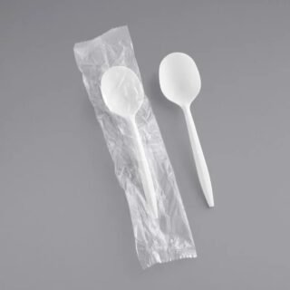 WRAPPED MED WEIGHT PLASTIC SOUP SPOON 1000 CT $16.80