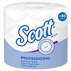 SCOTT 2 PLY TOILET TISSUE INDIVIDUAL WRAPPED  80 CT PER PC $0.92.CASE $73.60